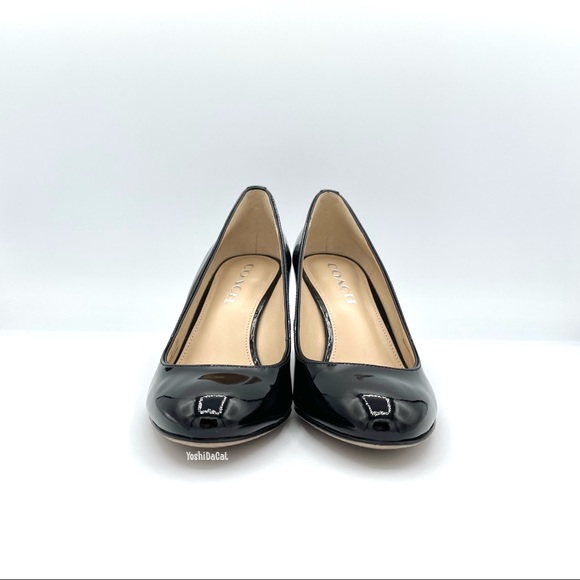 🆕 HOST PICK💕 Coach Devon Patent Leather Heels, 6.5, Nearly New - Picture 5 of 14